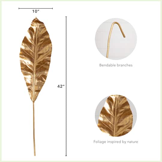 42" Gold Palm Stems, 3ct.